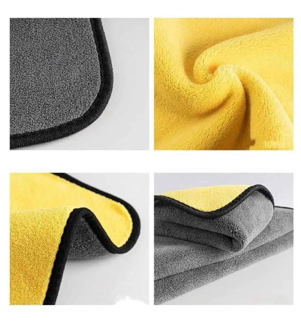 Mikrofiber Çift Taraflı Araç Kurulama Bezi